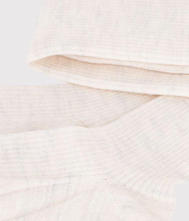 Children's plain wool and cotton tights MONTELIMAR CHINE