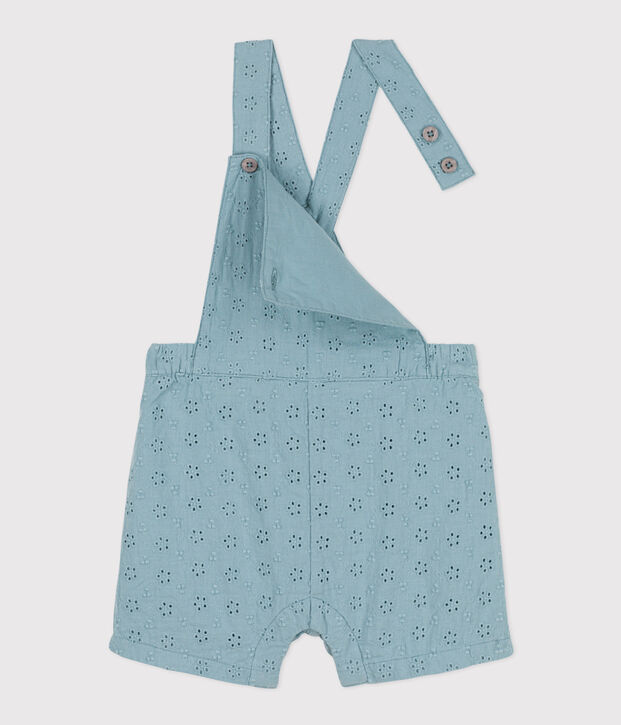 Babies' English embroidery Dungaree Shorts green