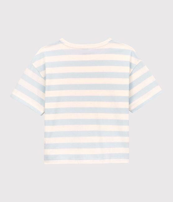 Women's BOXY Cotton T-Shirt PLEINAIR /MARSHMALLOW