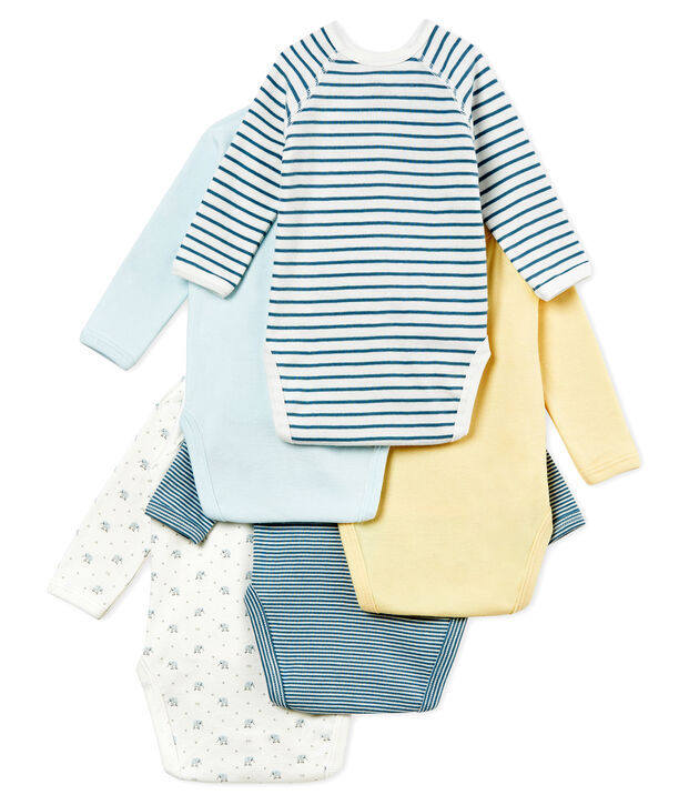 Baby Boys' Newborn Bodysuit - Set of 5 multicolor