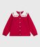 Children's long-sleeved printed cotton poplin blouse. TERKUIT red