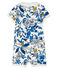 Baby girls' printed shortie MARSHMALLOW white/HADDOCK blue