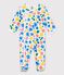 Babies' Floral Cotton Sleepsuit MARSHMALLOW white/MULTICO white