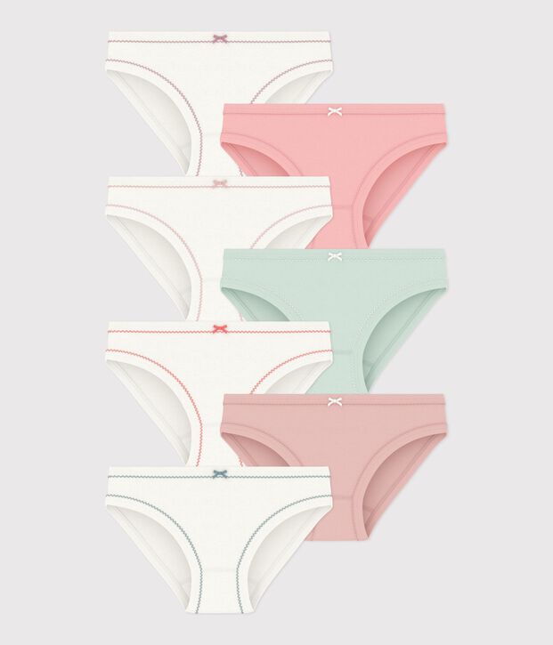 Pack of children's plain cotton pants multicolor