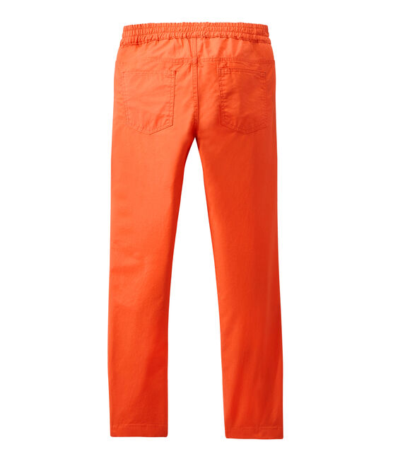 Boy's pants with elasticized waist ORIENT orange