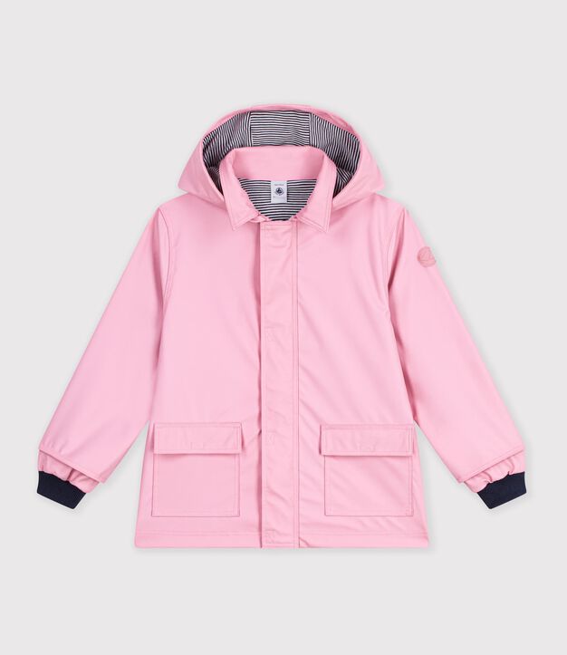 Children's plain iconic raincoat pink