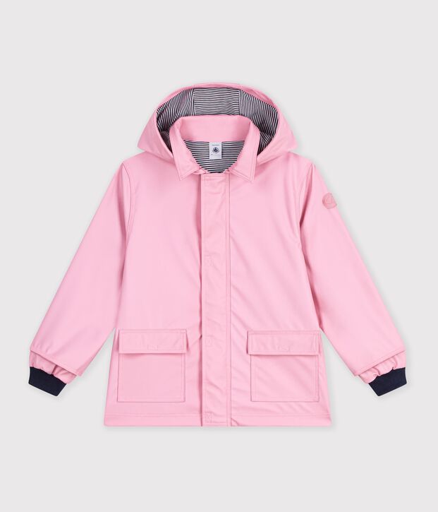 Children's plain iconic raincoat pink