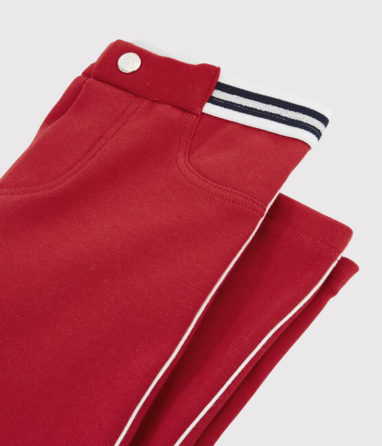 Girls' Cotton and Elastane Jeggings TERKUIT red