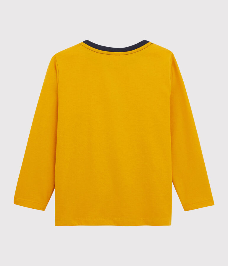 Boys Silkscreen Print T-shirt BOUDOR yellow