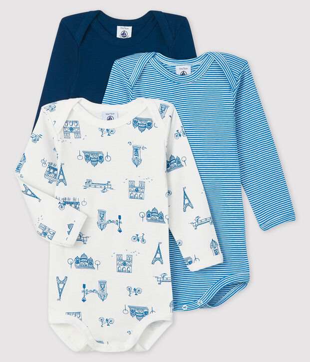 Baby Boys' Long-Sleeved Bodysuit - 3-Piece Set multicolor