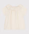 Girls' Cotton Gauze Blouse MARSHMALLOW white