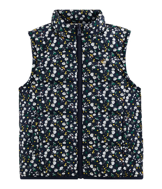 Girls' 3-in-1 Down Coat SMOKING blue/MULTICO white