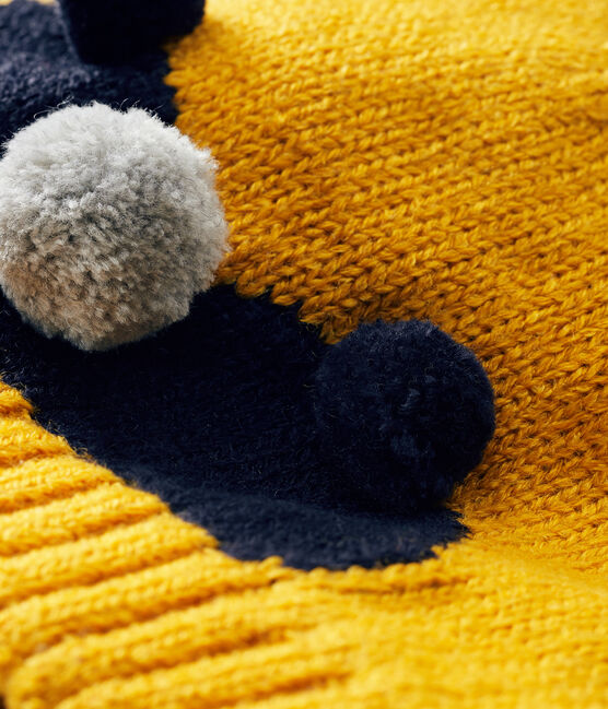 Baby Boys' Fleece-Lined Bonnet BOUDOR yellow