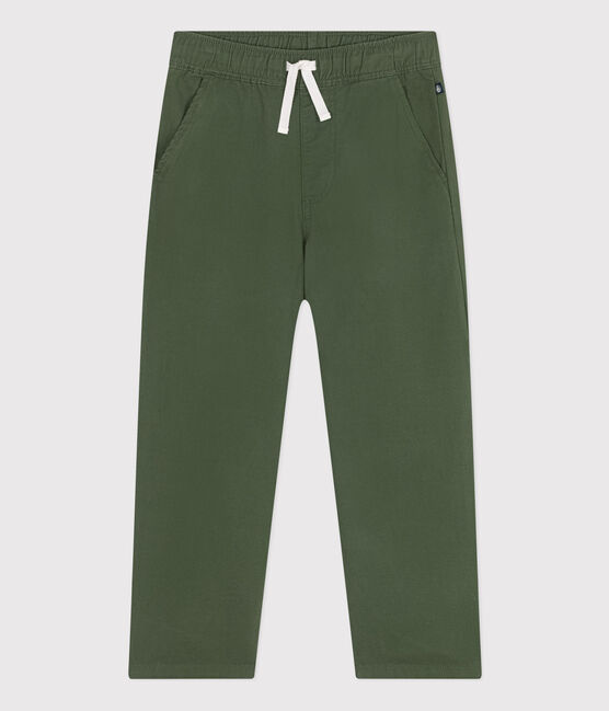 Boys' Cotton Trousers CROCO green