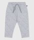 Babies' plain thick cotton trousers