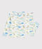 Children's printed cotton pyjamas MARSHMALLOW white/MULTICO white