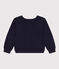 Boys' fleece sweatshirt SMOKING blue