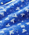 Babies' Long Bird Patterned Jumpsuit in Quilted Organic Cotton Tube Knit COOL blue/MULTICO ecru