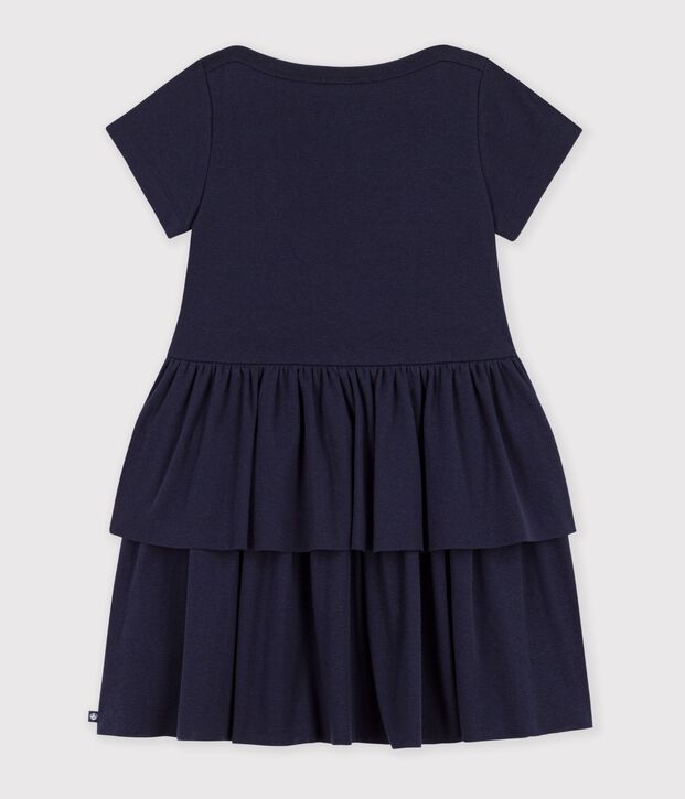 Children's short-sleeved plain cotton dress SMOKING