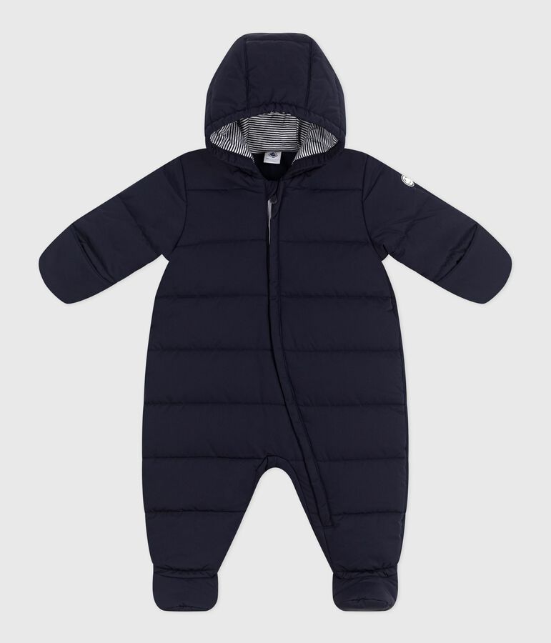 Babies' polyester snowsuit blue