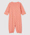 Babies' Organic Cotton Jumpsuit PAPAYE pink/MARSHMALLOW