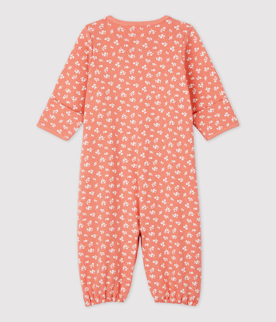 Babies' Organic Cotton Jumpsuit PAPAYE pink/MARSHMALLOW