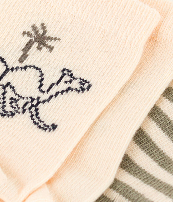Babies' Cotton Jersey Camel Socks - 2-Pack variante 1