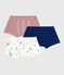 Pack of children's Paris-print cotton boxers with covered waistbands variante 1