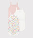 Floral Cotton Vest Bodysuits - 3-Pack
