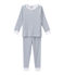 Boy's graphic print pyjamas ECUME white/ASTRO blue
