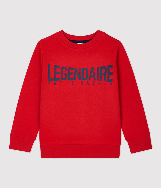 Boys' Fleece Sweatshirt TERKUIT red