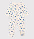 Babies' Blue Heart Patterned Cotton Pyjamas
