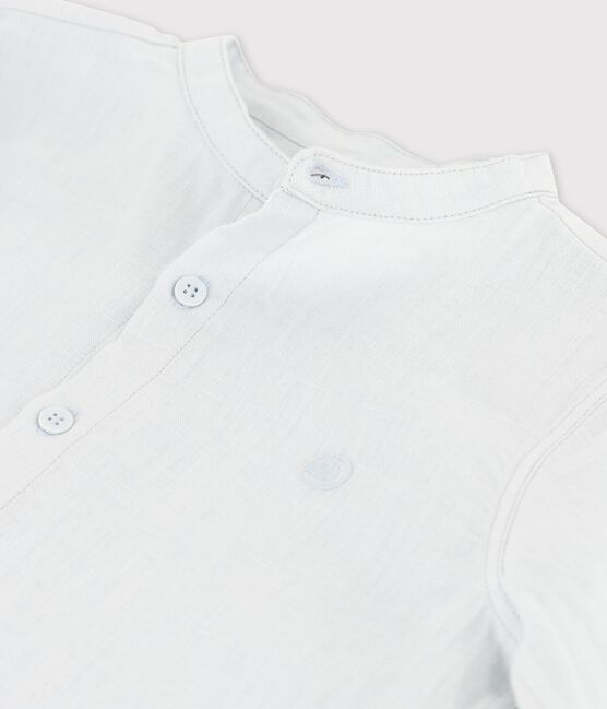 Boys' Long-Sleeved Linen Shirt PLEINAIR