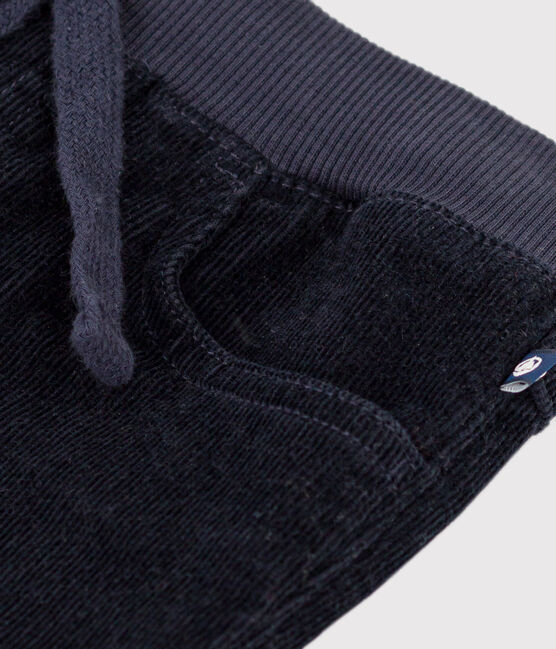 Unisex Straight-Fit Medium Velour Trousers SMOKING blue