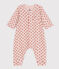 Babies' Floral Cotton Tube Knit Jumpsuit SALINE pink/MULTICO white