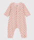 Babies' Floral Cotton Tube Knit Jumpsuit