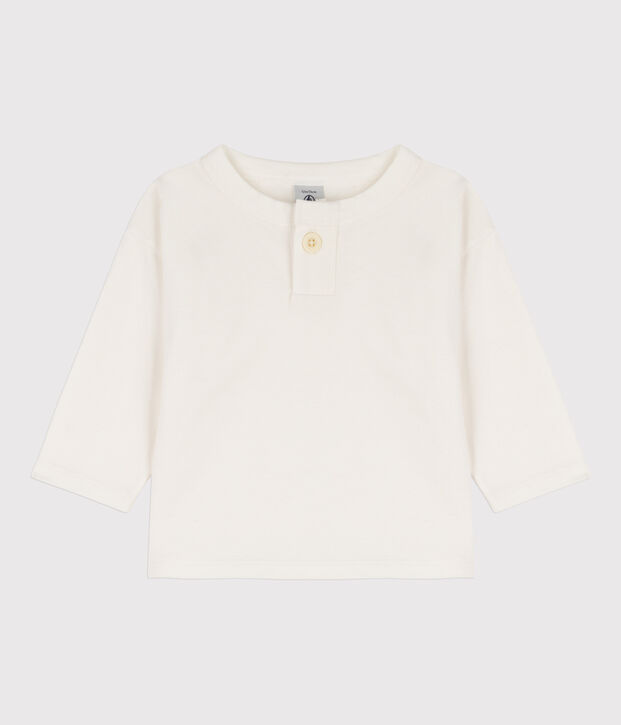 Babies' Long-Sleeved Cotton T-shirt white