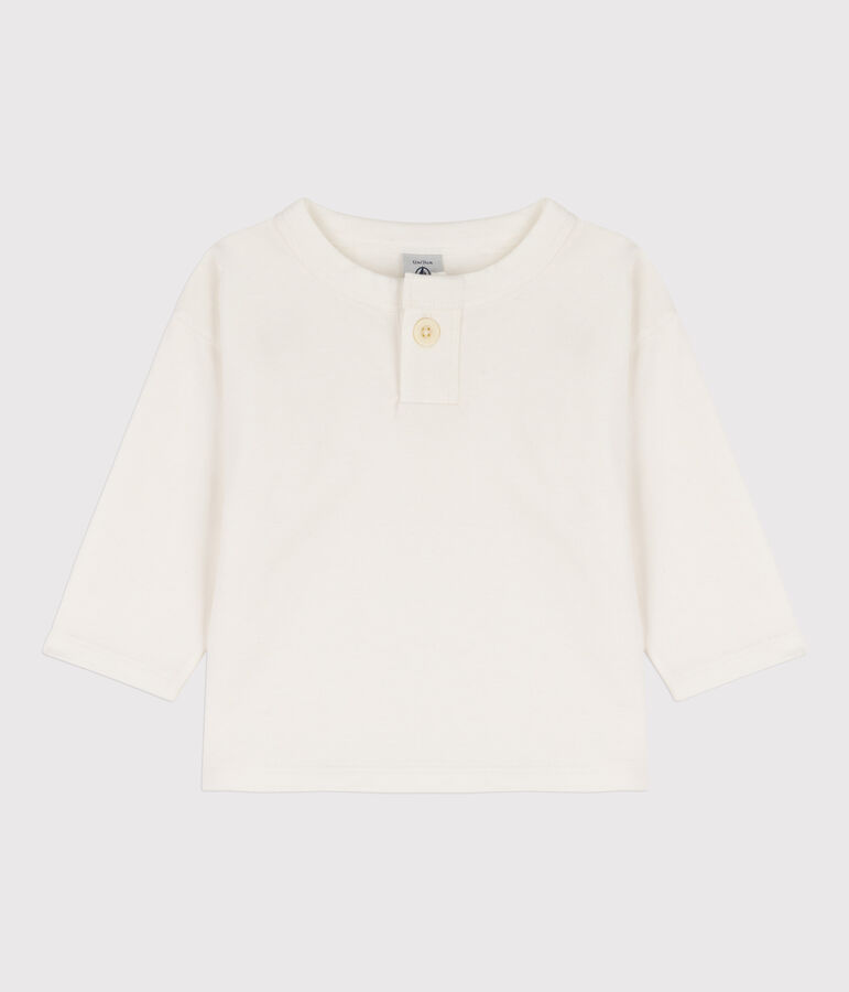 Babies' Long-Sleeved Cotton T-shirt white