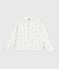 Children's cotton cardigan with flowers Ecru/multicolor