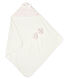 Babies' Square Bath Towel and Bootees Set in Terry and Rib Knit