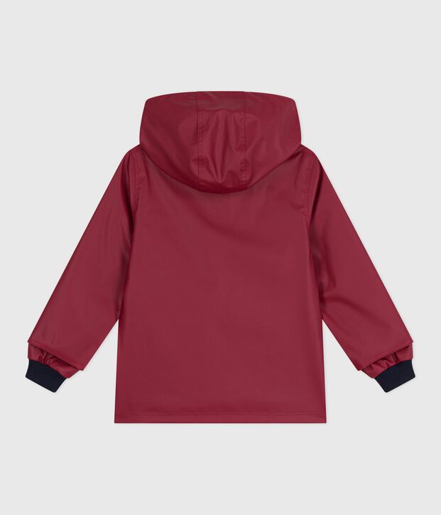 Unisex Iconic Waxed Child's Coat red
