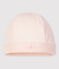 Babies' Organic Cotton Velour Bonnet FLEUR pink