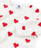 Girls-Boys' Fleece Pyjamas MARSHMALLOW white/TERKUIT red