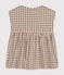 Babies' Short-Sleeved Seersucker Dress MARECAGE /SALINE