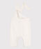 Babies' plain corduroy dungarees MILK Ecru