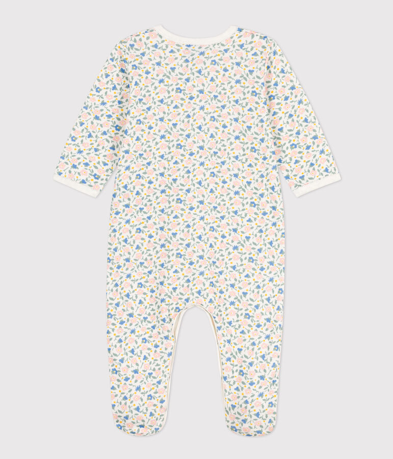 Floral Tube Knit Sleepsuit white/multicolor