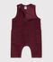 Babies' plain long corduroy jumpsuit TRUFFE