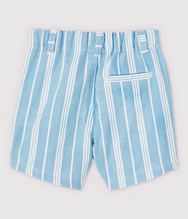 Baby Boys' Striped Poplin Shorts blue/white