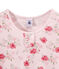 Girl's floral print pyjamas VIENNE pink/MULTICO white
