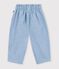 Babies' chambray trousers blue